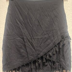 Black Tassel Women's Skirt